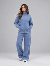 Move Set Jackets With Wide Leg Pant