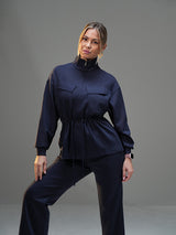 Move Set Long Soft Touch with Pockets and Wide Leg Pant