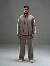 Move Regular Fit Set Striped Track Pant with Striped Jacket