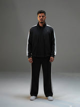 Move Regular Fit Set Striped Track Pant with Striped Jacket
