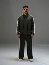 Move Regular Fit Set Striped Track Pant with Striped Jacket