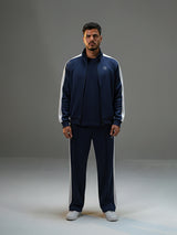 Move Regular Fit Set Striped Track Pant with Striped Jacket