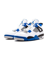 KIDS-Jordan 4 "Motorsports White/Blue"