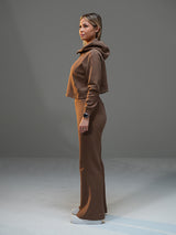 Move Set Cropped Jacket with Wide Leg Pant