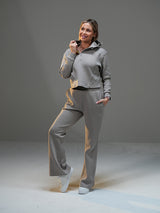 Move Set Cropped Jacket with Wide Leg Pant