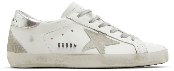 Golden goose white ice silver