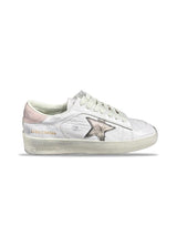 Golden goose white metallic pink