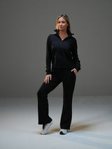 Set Jacket with Wide Leg Pant