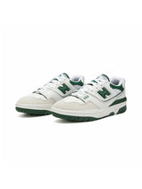 New Balance 550 White/ Team Forest Green