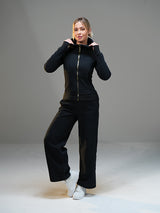 Set Full-zip Hoodie with Wide Leg Pant