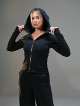 Set Full-zip Hoodie with Wide Leg Pant