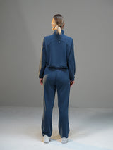 Move Set Cropped Half-Zip Hoodie with Wide Leg Pant