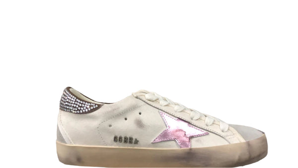 golden goose glitter pink