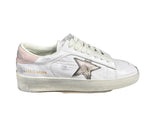 Golden goose white metallic pink