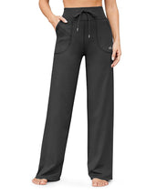 Alo Stretch Wide Leg Trousers High Waisted
