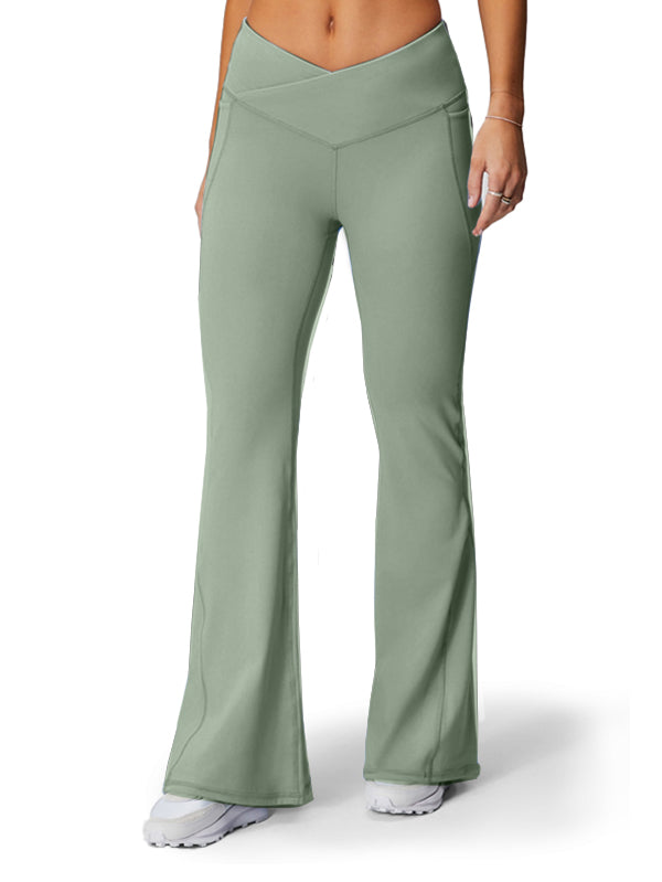 Alo Crossover Super-High-Rise Flared Pant